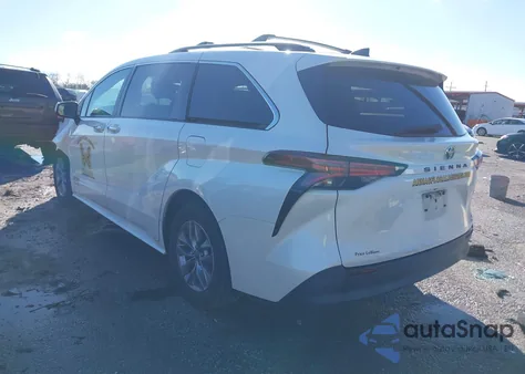 2021 Toyota Sienna Xle из США, поврежденный, VIN 5TDYRKEC3MS052054